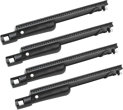 Parts DB103 4-Pack 15 3/4 Inch Cast Iron Burner Replacement for BBQ Barbeques Galore Turbo 3 Grill Burners Charbroil 463241004, 463241904,Chefs Charbroil SAMS Gas Grill
