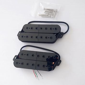 CoByda 7 String Fanned Fret Guitar Alnico V Humbucker Pickups Set for 7 String Fanned Fret Electric Guitar Replacement parts, MGP03151657
