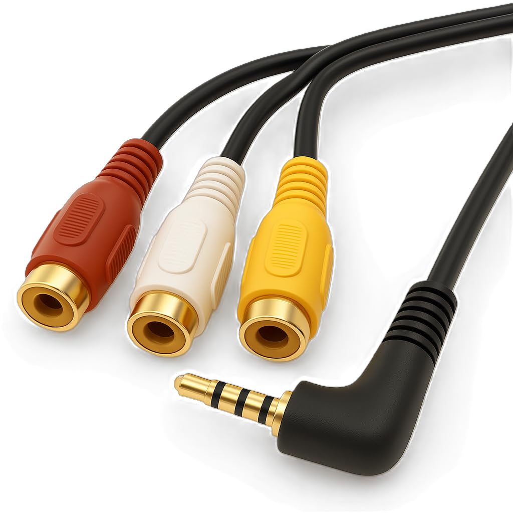 レトロテレビ 映像表示あり RCA端子付き Amazon | 3.5mm RCA 変換 ケーブル AVケーブル 変換プラグ付き4極ミニ