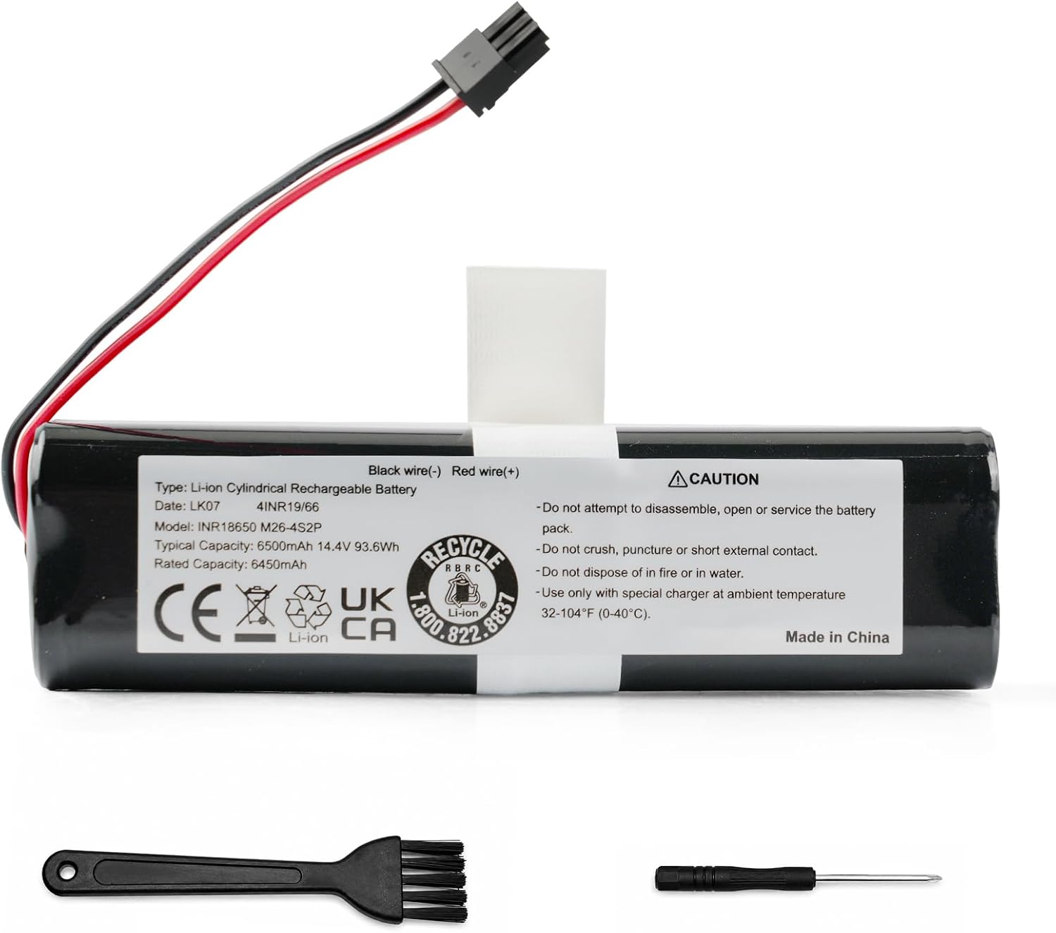 Upgraded 6500mAh Replacement Battery Compatible with Eufy RoboVac X8