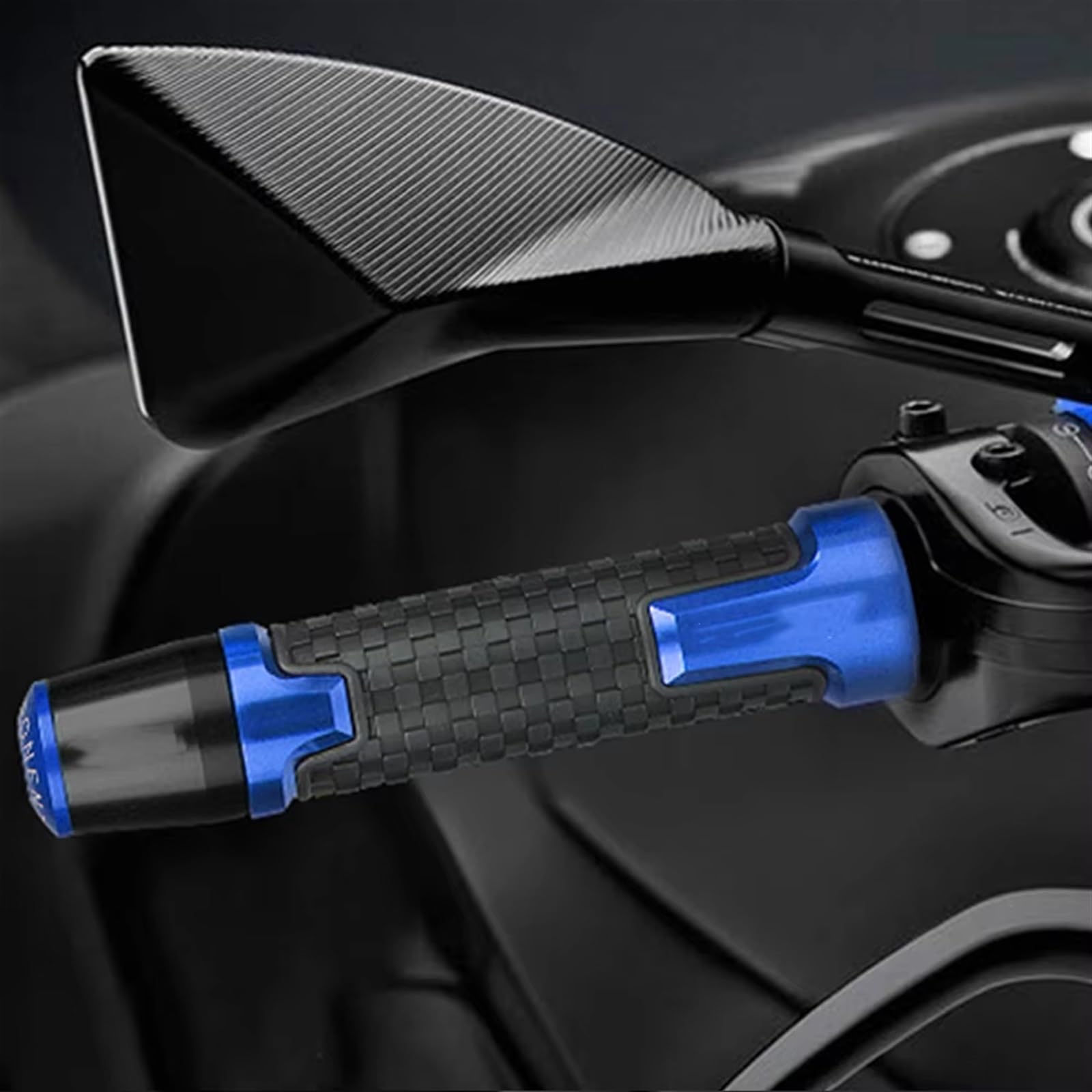 Contrapesos Manillar Moto Accesorios de Motocicleta para T┐RICITY155 T┐RICITY 155 2019 7/8 "22MM empuñaduras Manillar manija Barra Mano Tapa Tapones Extremo Cubierta(N)