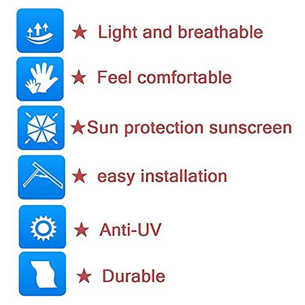 Nologo Toldo Impermeable 90% UV Bloque Protector Solar Canopy for Patio al Aire Libre del césped del jardín Pergola Plataforma de protección Solar Neto for el Invernadero, Todos los tamaños