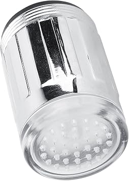 LED Water Faucet Light, Temperature Sensor Stream Waterfall of Light, 3 Color LED Light Changing Glow, Light Faucet, Water Tap