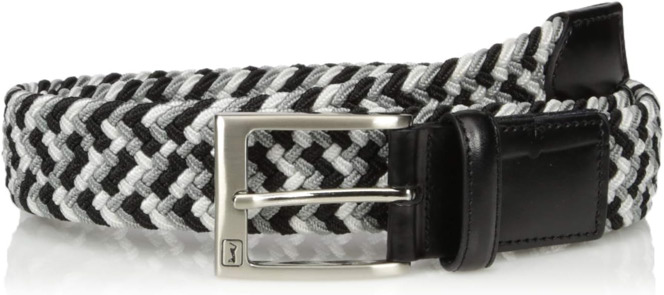 PGA TOUR Men's Multicolor Stretch Braid Men's Belt Accessory
