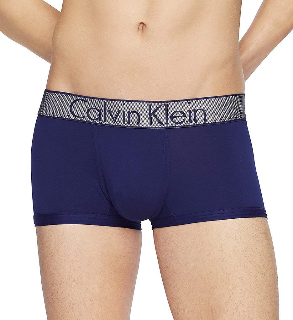 Calvin Klein Underwear Men's Customized Stretch Micro Low Rise Trunks, Purple Night, X-Large