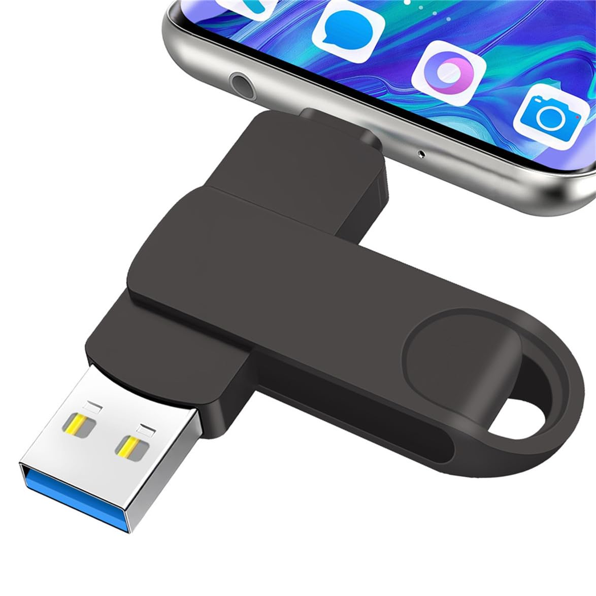 USB Stick 512GB 2 IN 1 Hochgeschwindigkeit USB 3.0 Stick Type-A und Typ-C Tragbar USB C Stick Metall Speicherstick Mini Memory Stick Kompatibel für Handy Laptop Tablet OTG Android PC