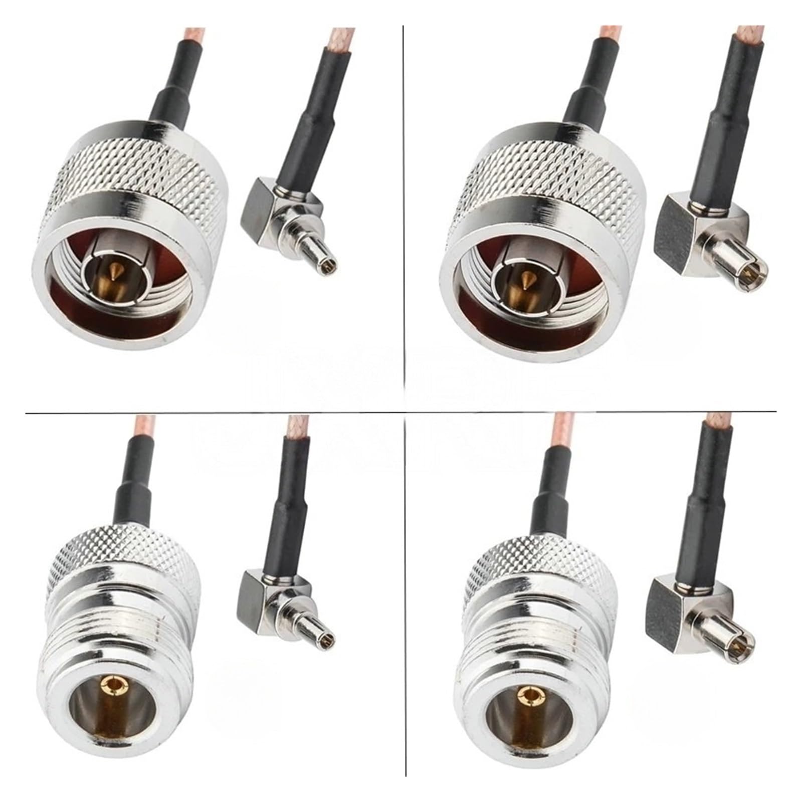Cable coaxial N a CRC9/TS9 Conector N macho/hembra a TS9/CRC9 macho en ángulo recto RG316 cable de coleta 3G 4G an/te/na Extensio (no 4,60 cm)