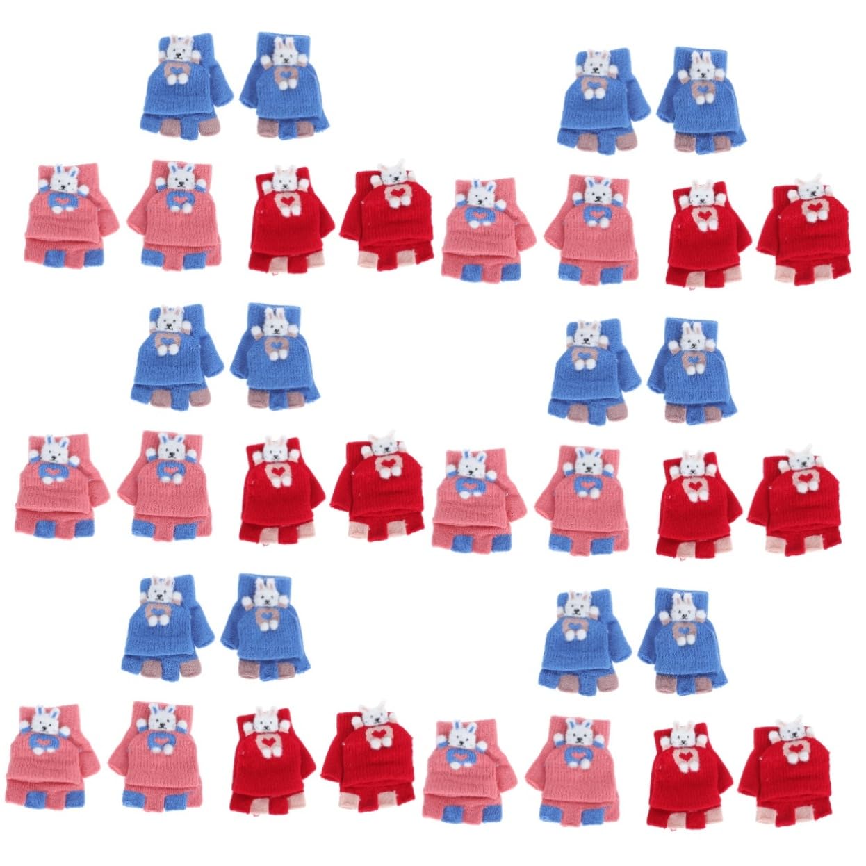 Guantes De Medio Dedo Calcetines De Agarre Guantes Calientes Para Guante Infantil Tapa Guantes Calientes Guantes De 3% Hilo Cubierto De Spandex