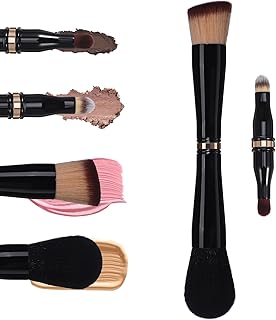DECHOUS 4-in-1 Double-sided Travel Makeup Bru...