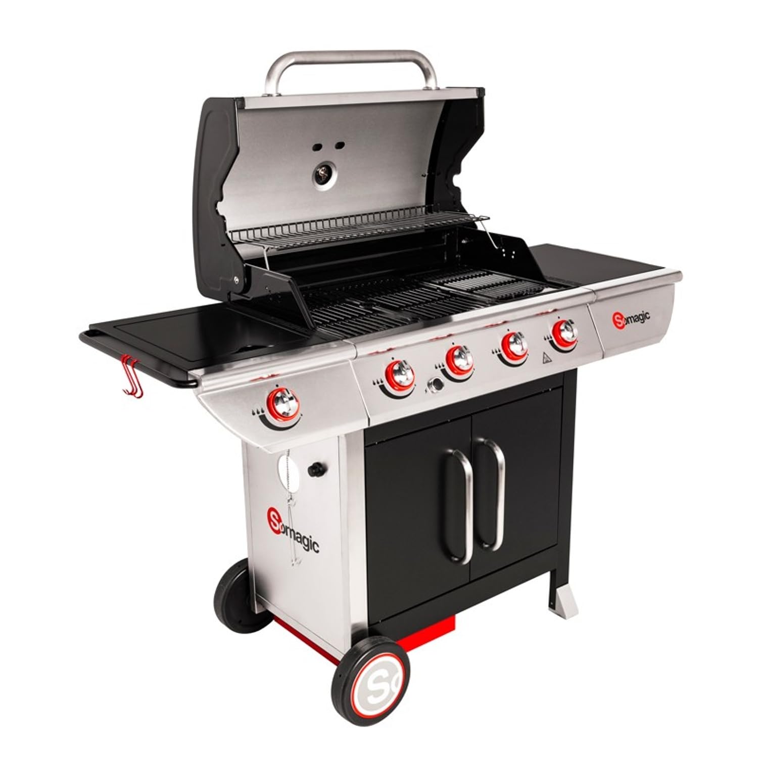 Happy Garden SOMAGIC - Barbecue au gaz Manhattan 450GPI - 4 brûleurs + réchaud 14kW