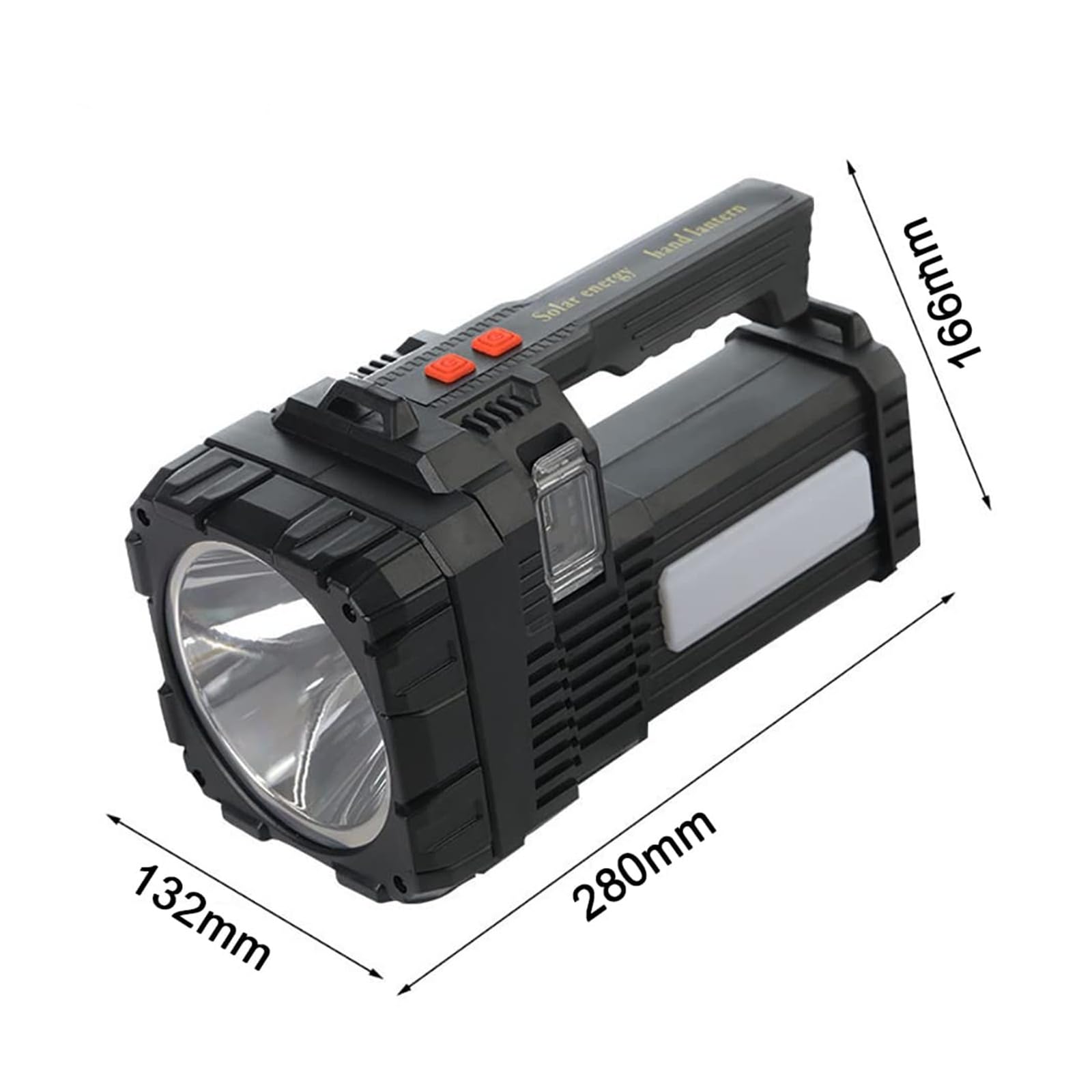 Torcia ricaricabile con riflettore Faro impermeabile a lunga durata | 3 modalità di illuminazione e maniglia, for escursioni di emergenza, campeggio, pesca, nautica