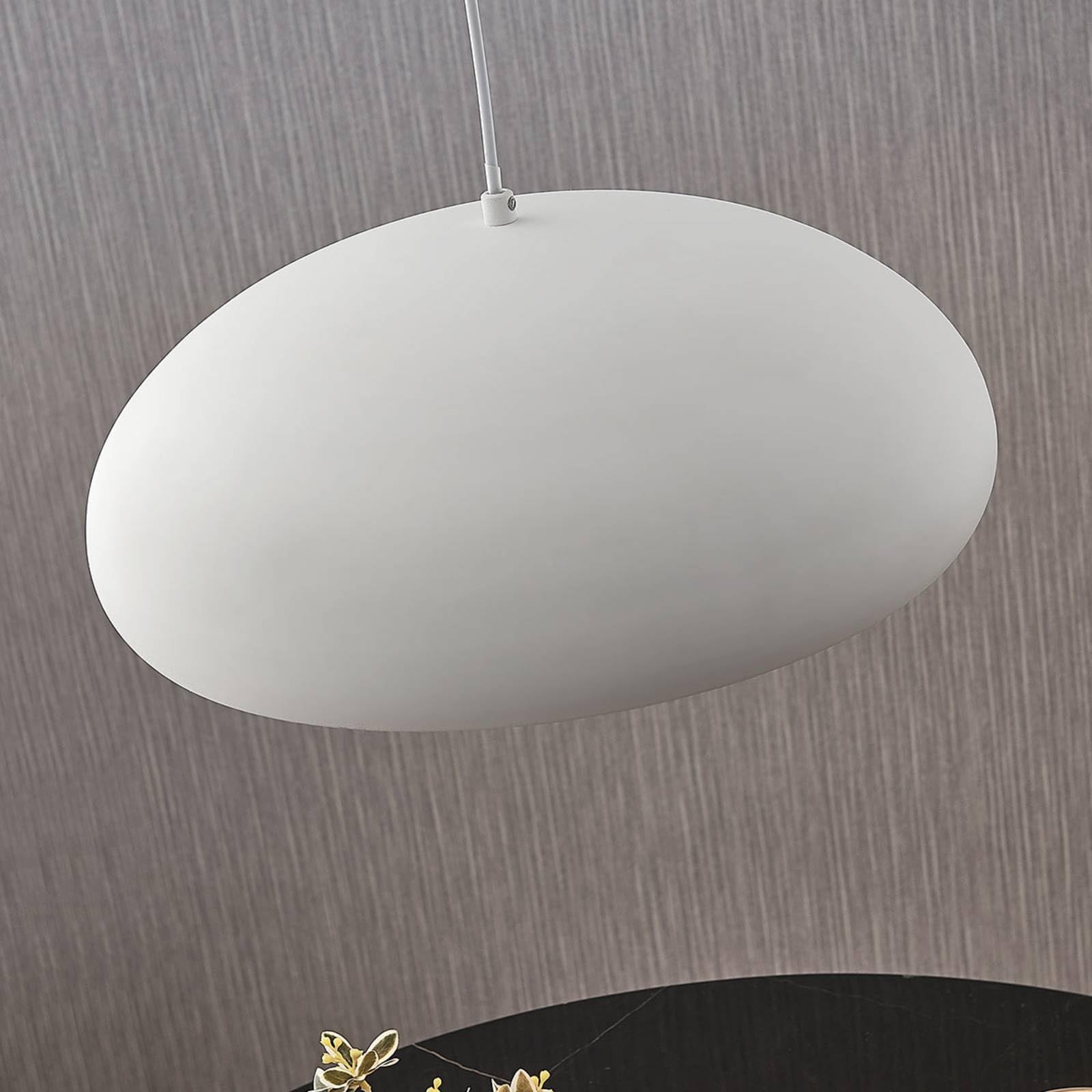 Lindby Lámpara colgante Gerwina (Moderno) en Blanco hecho de Metal e.o. para Salón & Comedor (1 llama, E27) lámpara techo