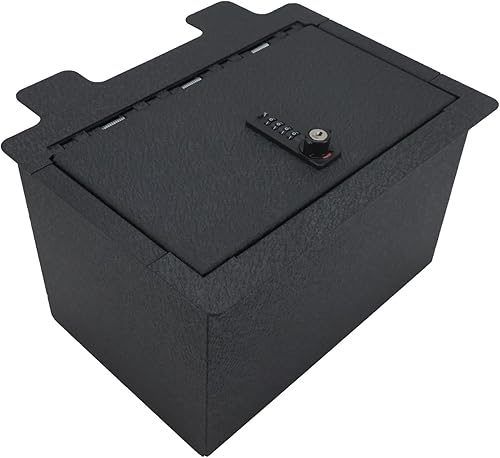 Miniatura 7 de Caja de seguridad para consola central compatible con Chevy Silverado 1500  GMC Sierra 1500 2019-2022, no para modelos actualizados, con bloqueo