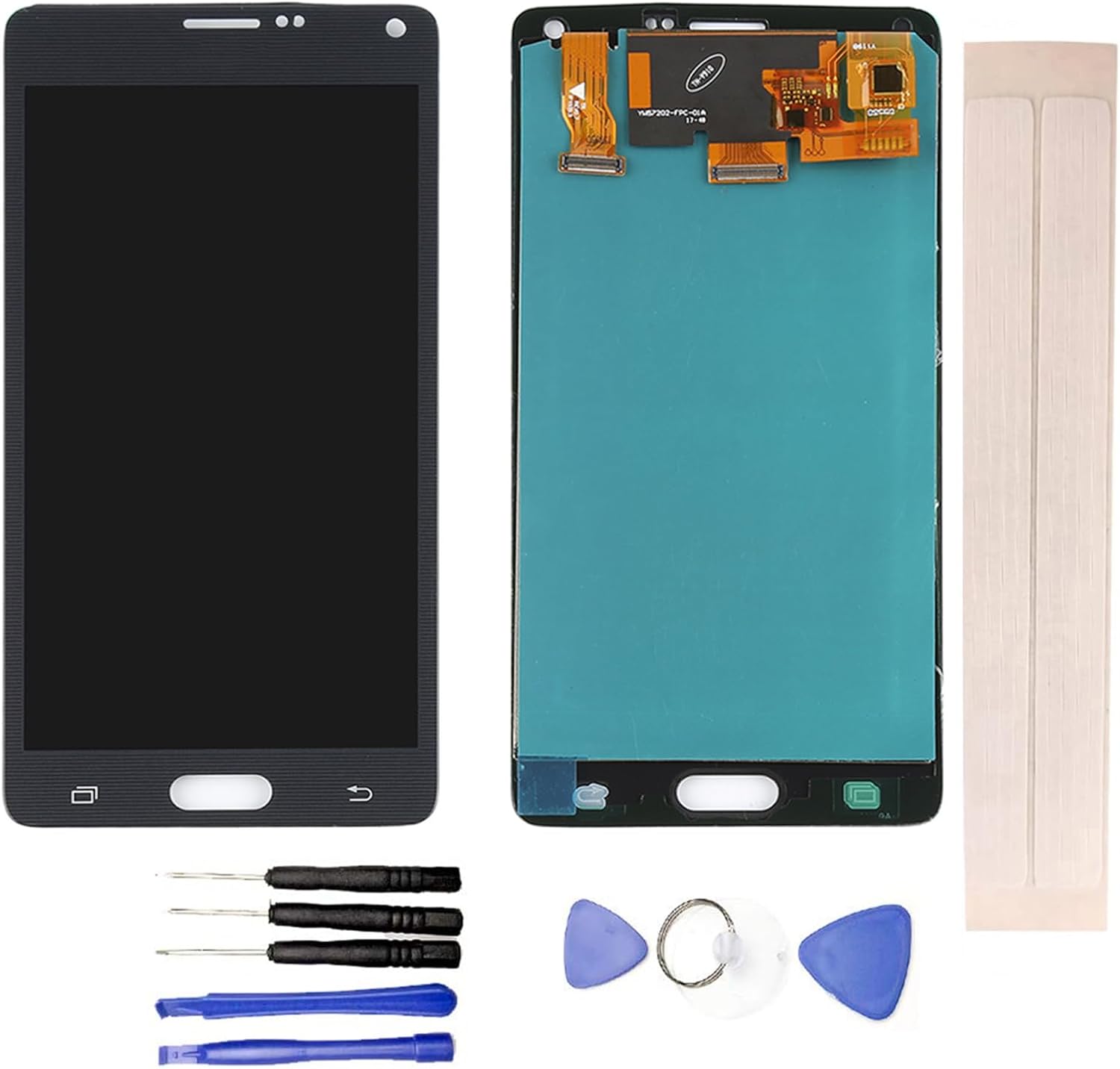 LCD Display & Replacement Touch Screen Digitizer Assembly with Free Tools for Galaxy Note 4 N910 N910A N910H N910P N910R4 N910T N910V N910F N910W8 Black