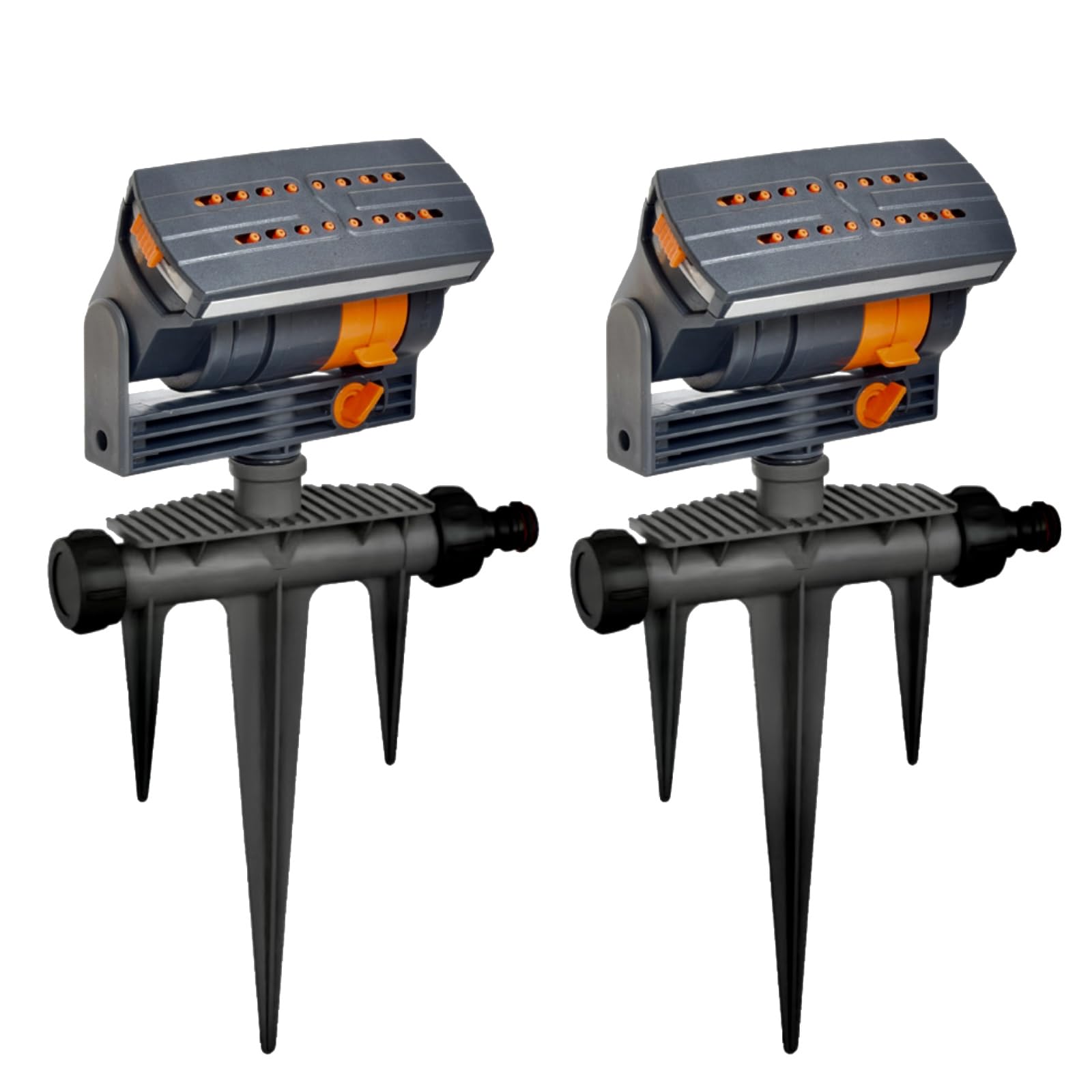 2 Stück Viereckregner 16 Löcher mit Bodennadel 90 M² Rasensprenger Viereckregner Fächerspray Einstellbarer Wasserdurchfluss Rasensprinkler von Pflanzen in Gärten Rasenflächen Gemüsegärten (2pcs)