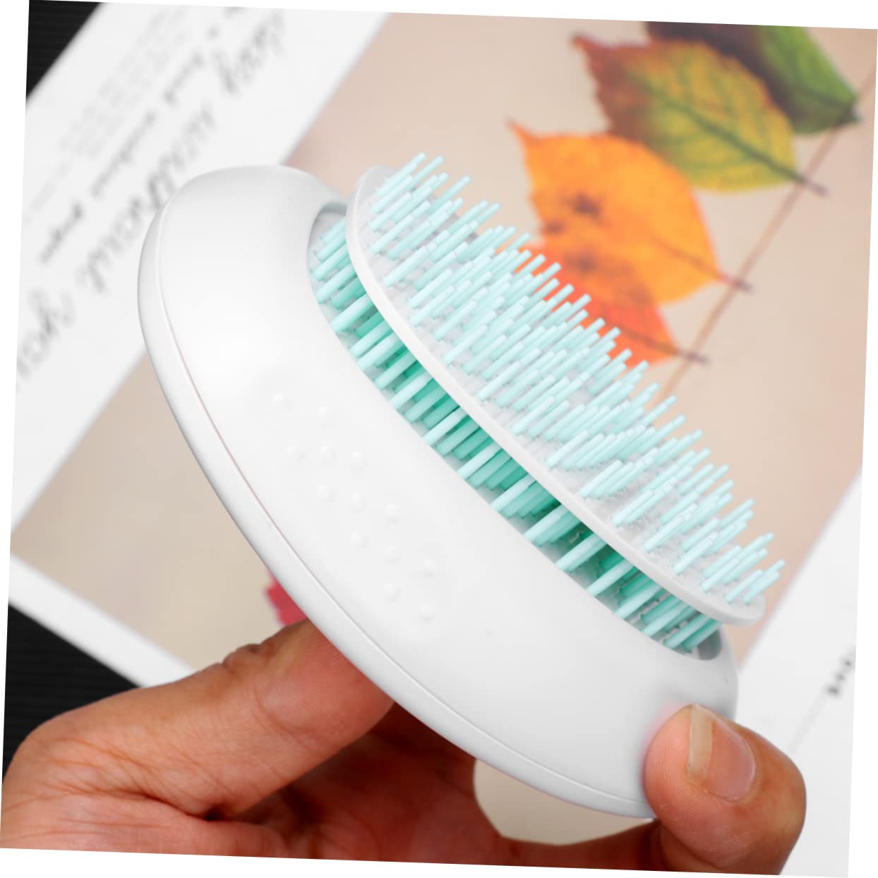 Happyyami Pet Hair Brush Comb Set Dog Cat Grooming Tool Dematting Comb Lint Brush for Pet Hair Removal Comfort Grip Portable Lanyard