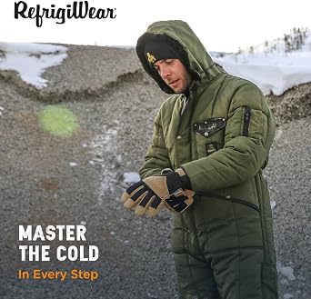RefrigiWear Men's Iron-tuff Coveralls With Hood