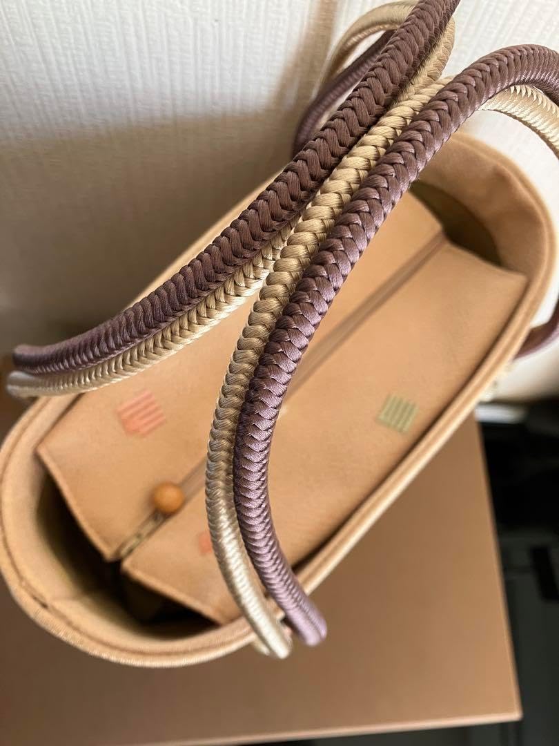 和想庵 正絹 本革 和装バッグ 刺繍 源氏香 トート 着物 和装小物 バッグ,