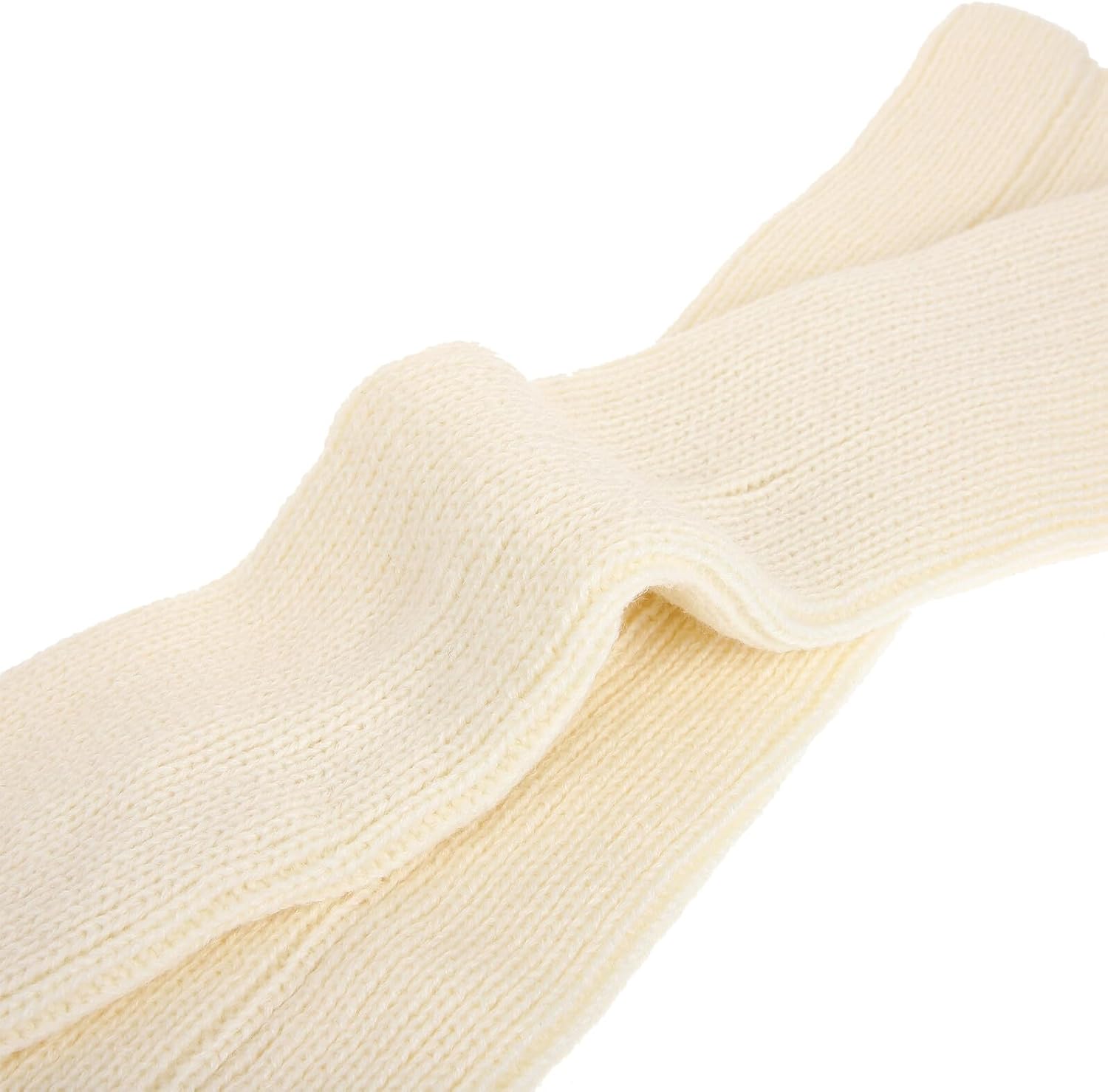 MAGICLULU 3 Pairs Knitted Leg Warmers for Women Winter Warm Ballet Dance Yoga Leg Covers in Black, Ivory, and Nude Pink for Workout and Daily Wear
