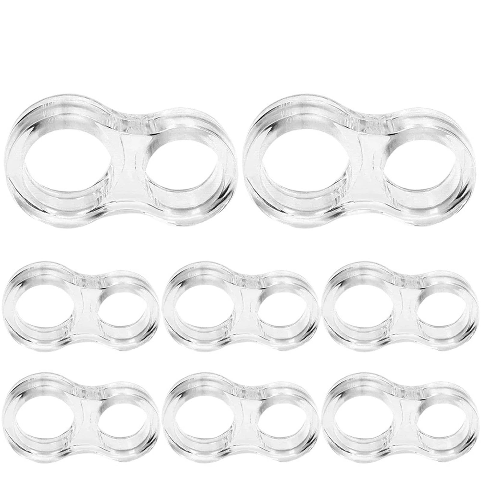 Xctdsvah Double Ring-A Door Stop Silicone Gel Door Stop Transparent Wall Protection Knob Bumper Furniture Protector Pad Handle Buffer(,20Pcs)