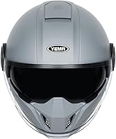 Vista 9 de Cascos modulares de motocicleta para adultos, casco convertible de cara completa a 3/4 de cara abierta, aprobado por DOT con doble visera y Negro