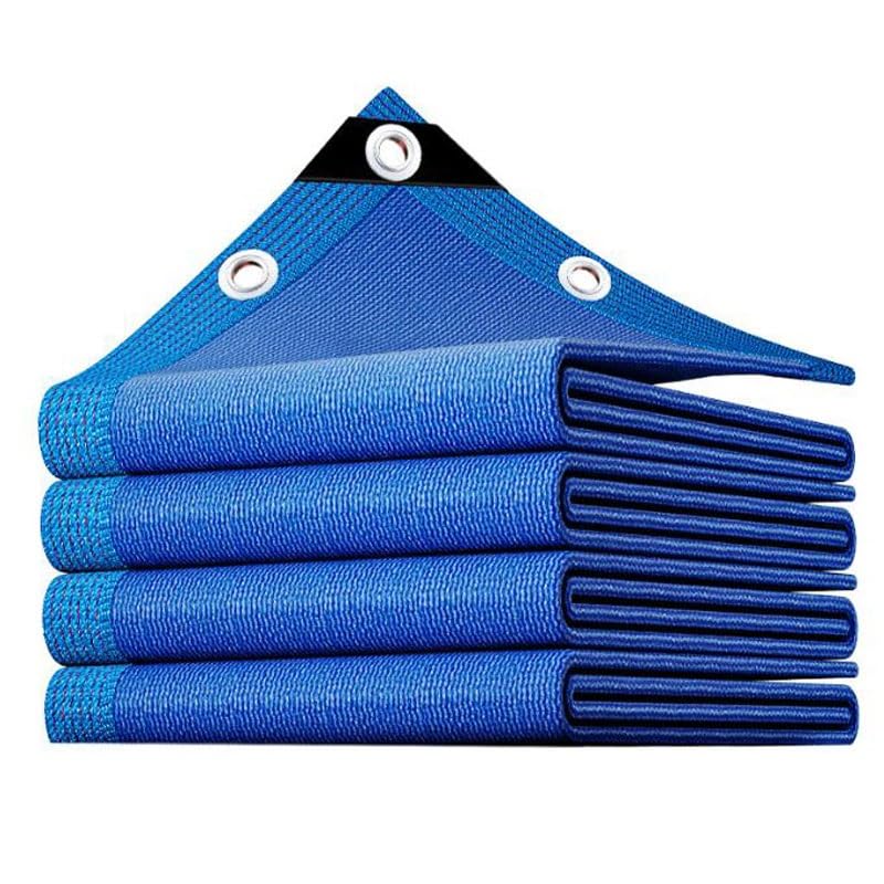 Bâche pare-soleil bleue 3x8 m avec filet d'ombrage pour serre, belvédère et jardin