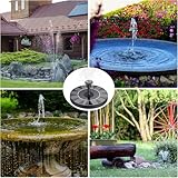 AISITIN Solar Water Fountain, Solar Powered Water Fountain with 6 Nozzles, Floating Solar Pond Pump for Bird Bath, Garden, Pond, Pool and Fish Tank - Image 9