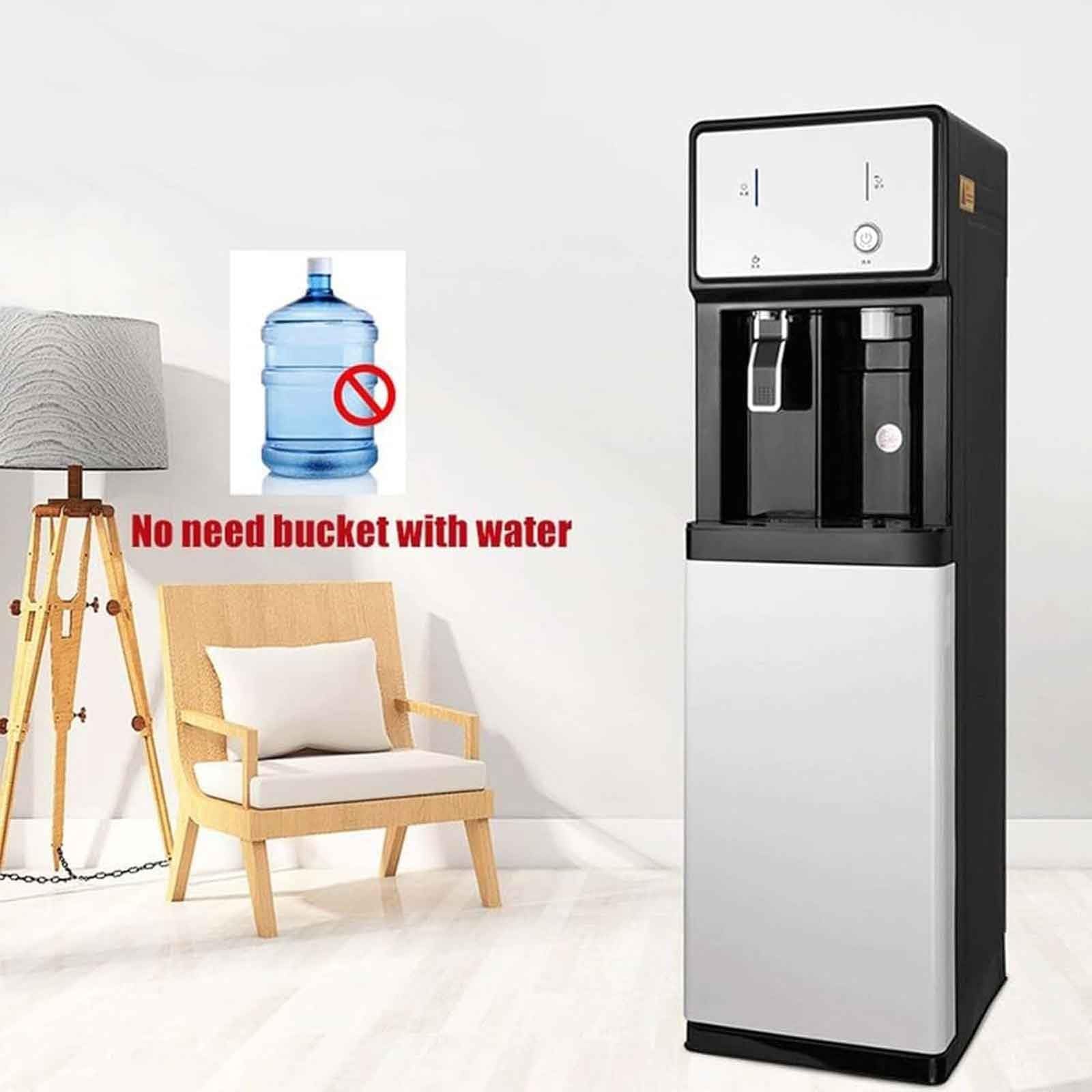 Gewerblicher Wasserspender Mit Festwasseranschluss, Geräuscharm, Mit Tür, 3 Temperaturstufen, Ideal for Zuhause Oder Büro