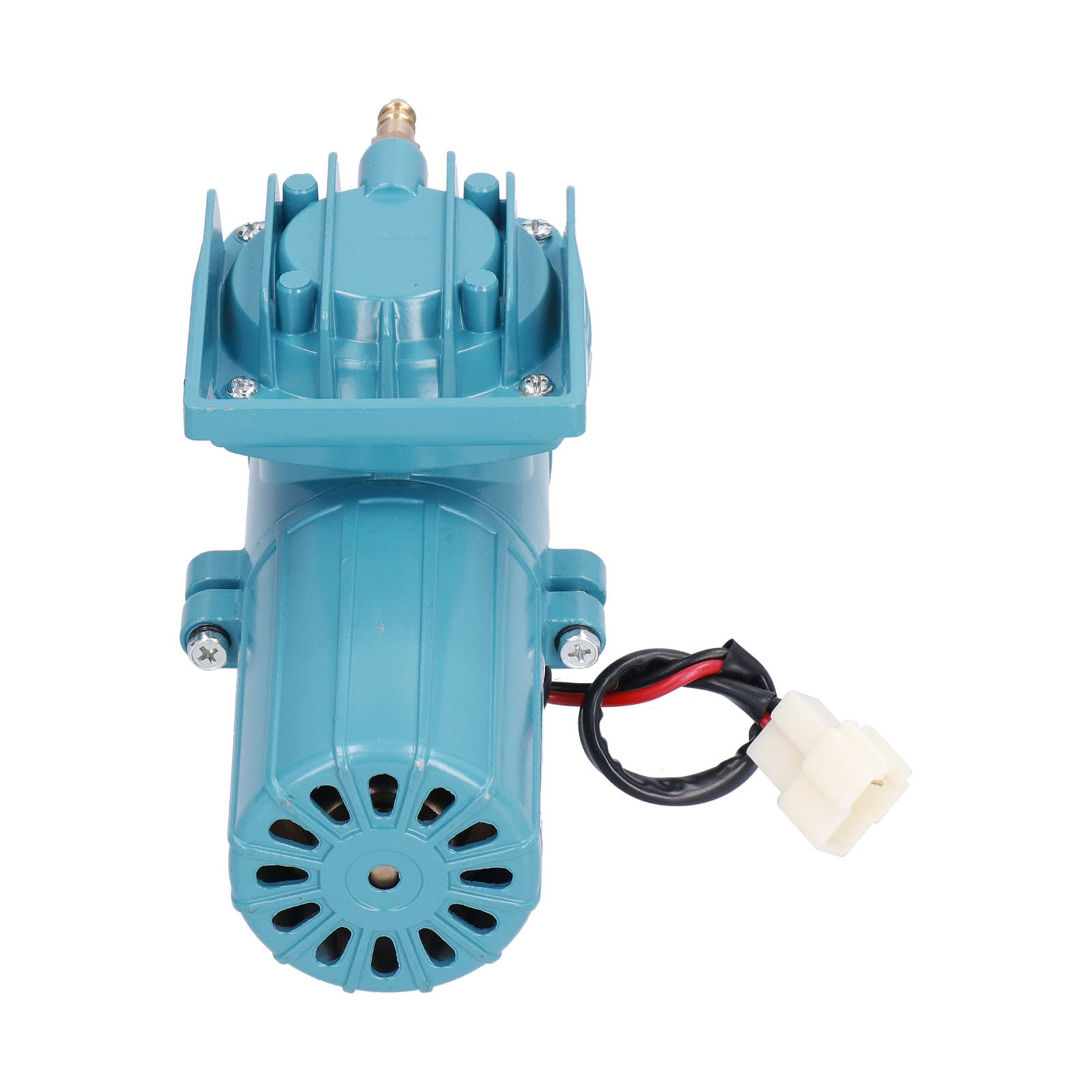 Pompa per Ossigeno DC 12V 18W 38L/h, Aeratore per Acquario 12V con Motore a Magnete Permanente, Pompa Aria Senza Olio per Stagno e Acquacoltura
