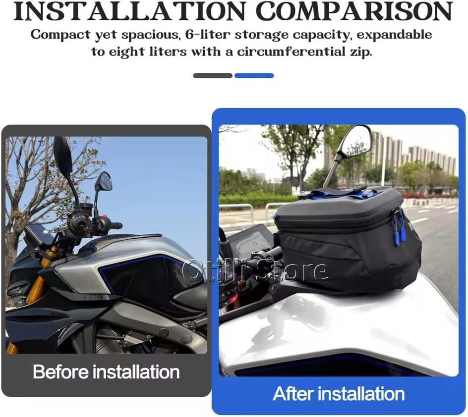 New Tank Bag Motorcycle Accessories Waterproof Black Fuel Tank Bag 6L Capacity Bag For YAMAHA MT-09 SP MT09 MT 09 2024 2025 2026