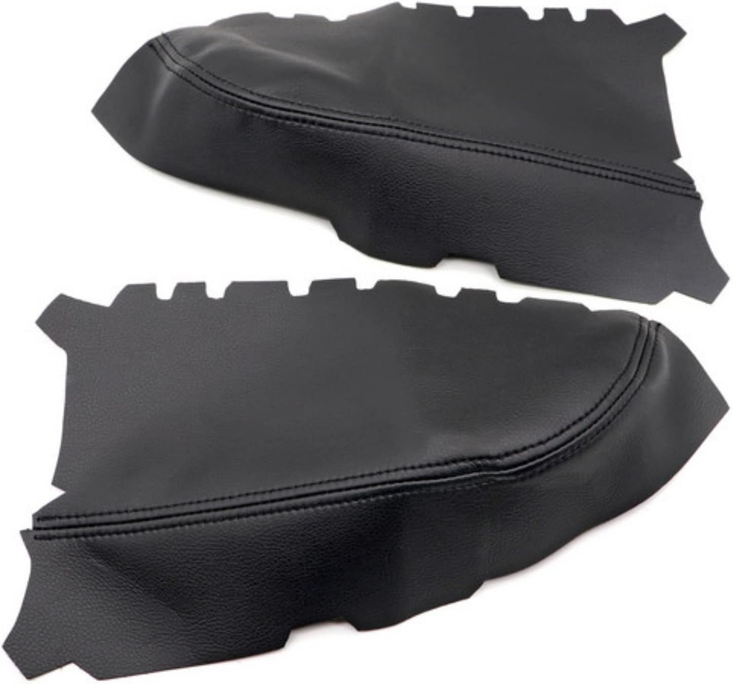 NLQR 2Pcs Car Front Door Panel Armrest Covers Replacement Vinyl Leather Trim Compatible with Honda Pilot SE EX LX Touring 2009 2010 2011 2012 2013 2014 2015 Black