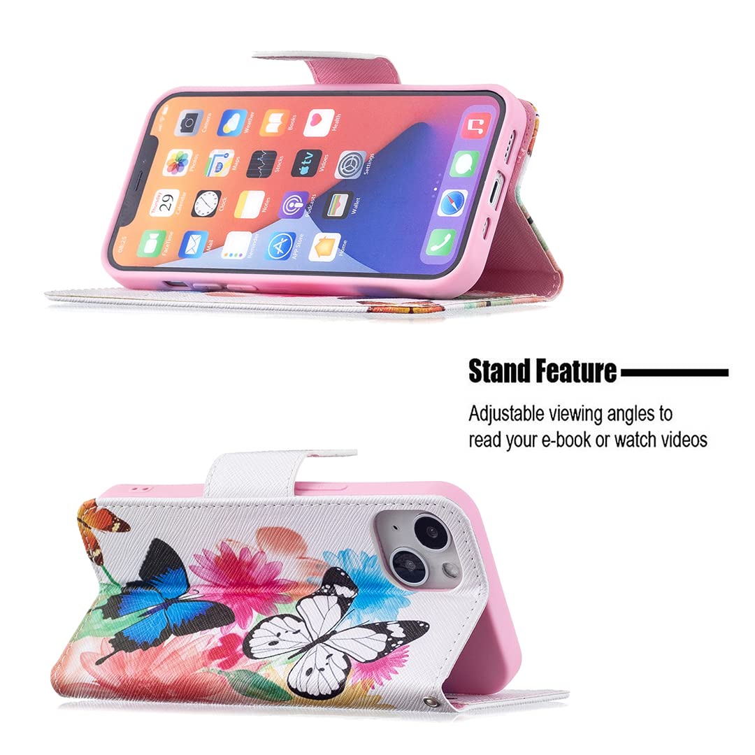 LEMAXELERS Nokia C32 Phone Case Nokia C32 Cover Shockproof Cute Blue Face PU Leather Flip Notebook Wallet Magnetic Stand Card Slot Case For Nokia C32,TX Blue Face - View #3