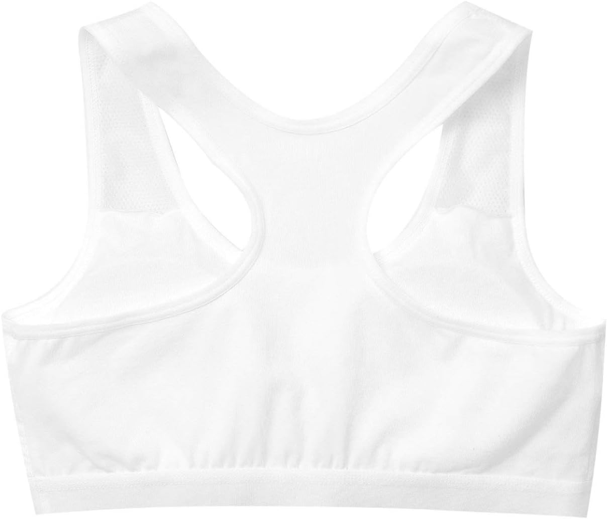 Hansber Kids Girls Basic Sports Bra Racerback Workout Tank Tops Gymnastics Yoga Bras Removable Padded Underwear