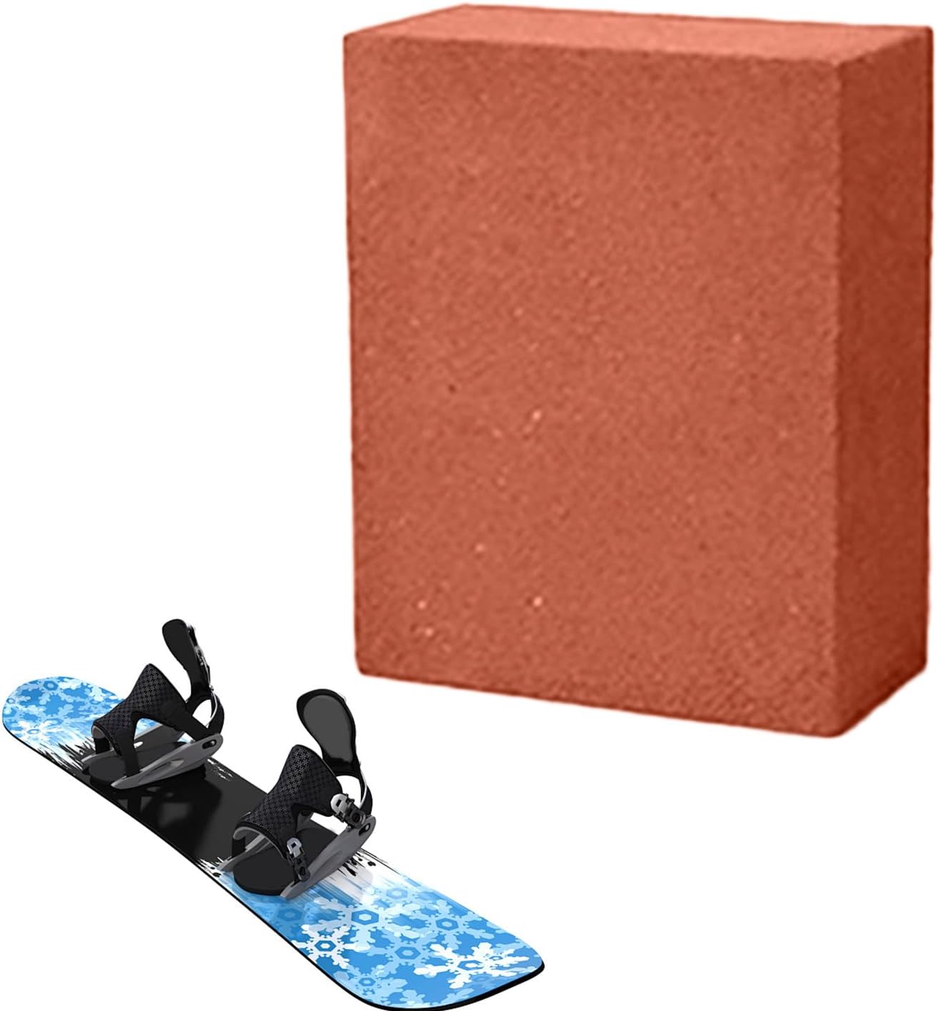 Rubber Stone for Snowboard Side Sharpening | Compact Spot Removal, Snowboard and Ski Edge Sharpening Stone – For Surfers Skiers Free Practice Season Preparation
