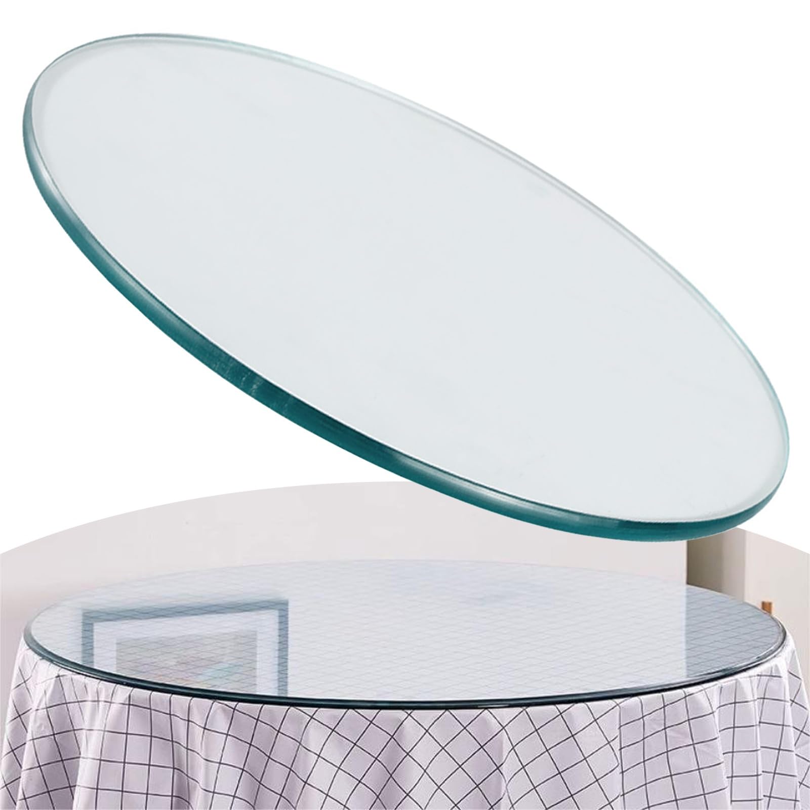 Round Glass Table Top 7mm Thick Clear Tempered Glass for Round Table Top 14