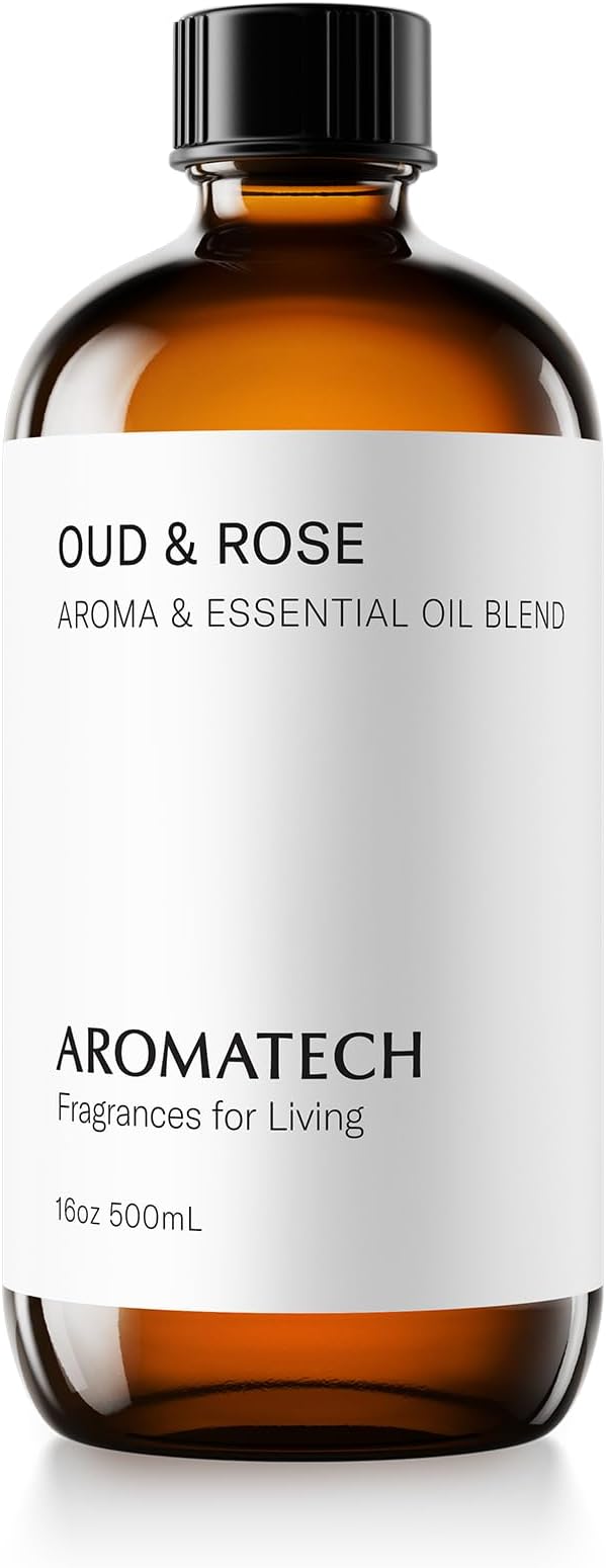 AromaTechOud & Rose Aroma Oil for Scent Diffuser - 500 Milliliter