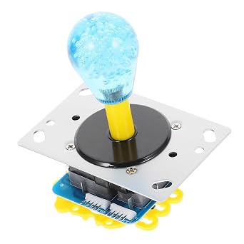 Hemoton Game Console Rocker Replacement Joystick Thumbstick with Multi-Color Crystal Ball for Arcade and Game Controllers 4.13 X 3.74 X 2.48 Inches