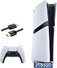PlayStation 5 Pro con almacenamiento SSD de 2TB, control inalámbrico DualSense - Sistema de juegos PS5 Pro, blanco (reacondicionado) 1