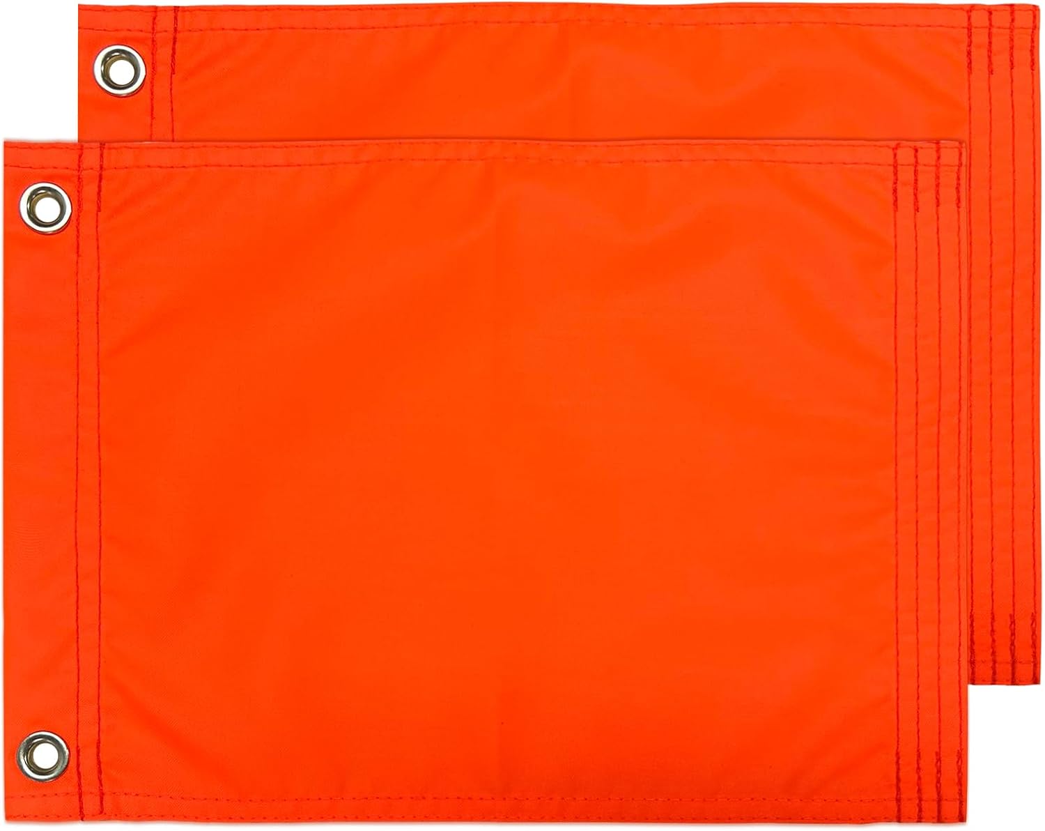 Bradford Orange Boat Flag 9x12 Inch 2 Pack Outdoor, Heavy