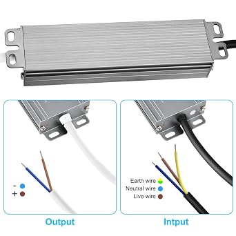 OFFCUP LED Driver, 36W 12V Lighting Transformer, IP67 Waterproof 3A