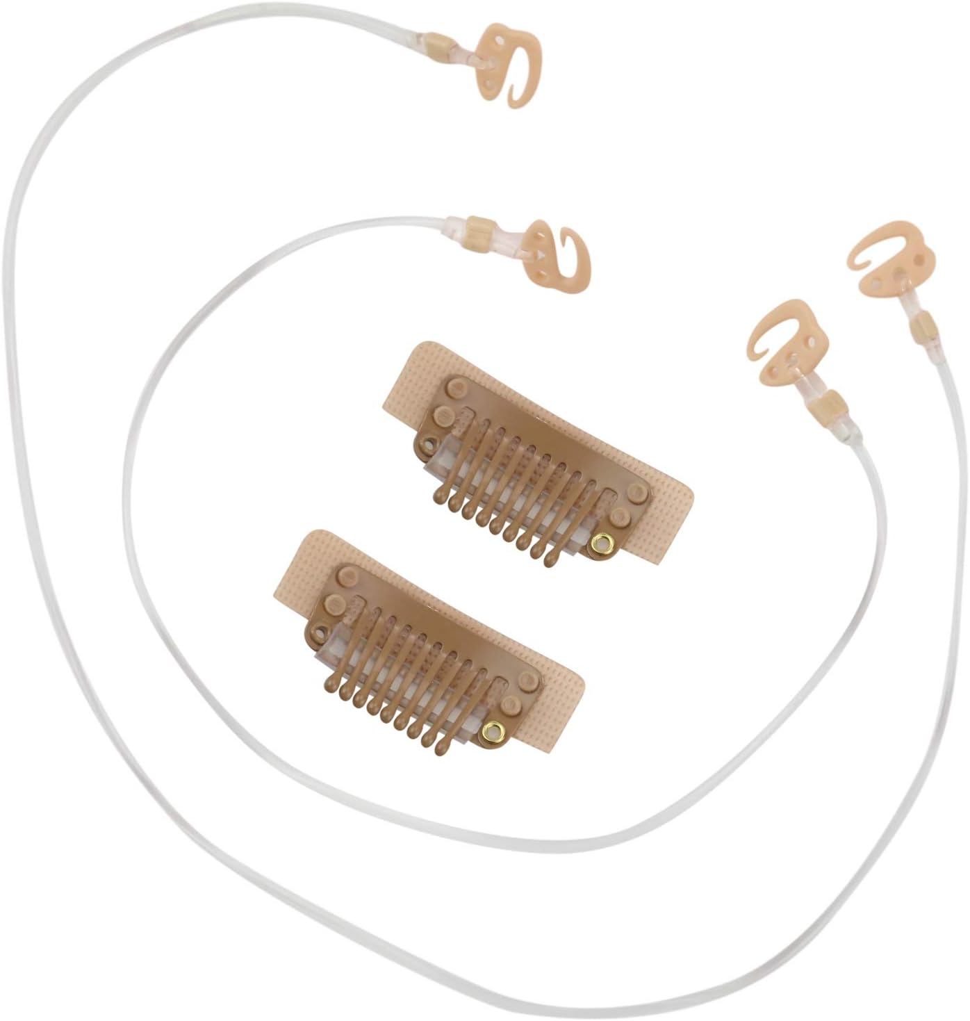 Full Shine Brown Stickable Clips for Invisible Wire Hair Extensions Real Human Hair Secret Fishing Line Elastic Wire 20cm and 25cm