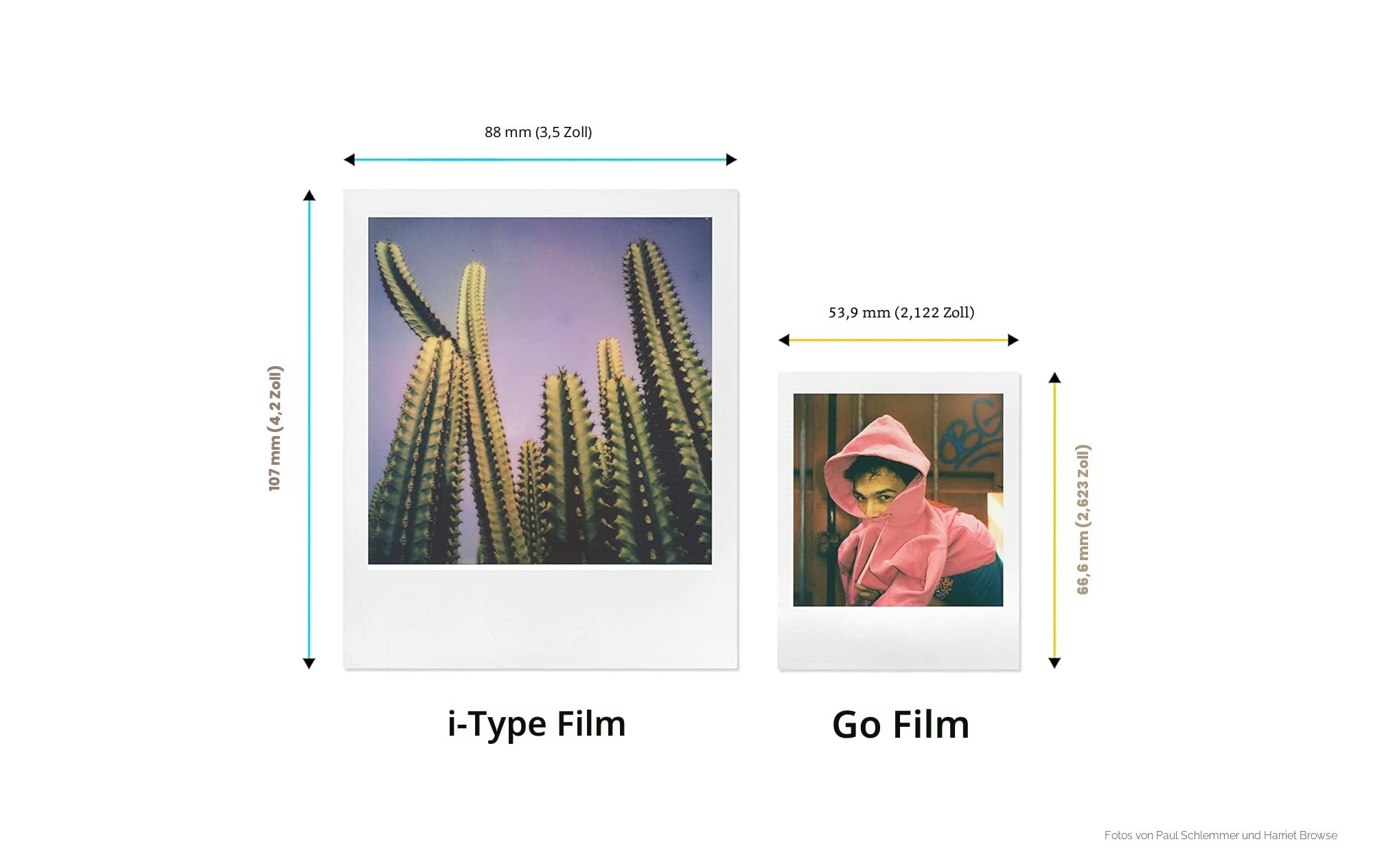 Polaroid 6211 Farbfilm für Go — Doppelpack — schwarzer Rahmen, 16 Filme (Verpackung kann variieren) (Packung mit 2)