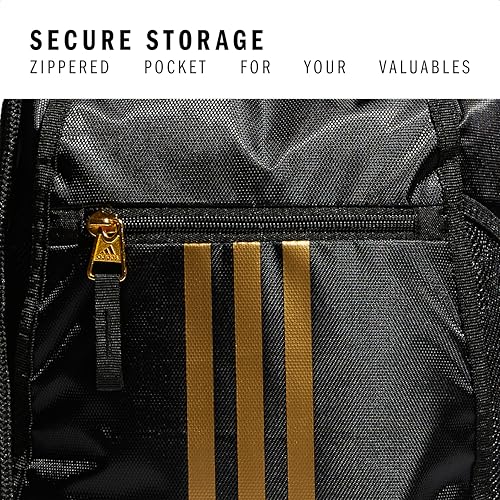 Image of adidas Alliance Ii Sackpack, Black /Gold, One Size