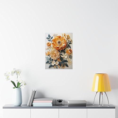 Miniatura 7 de CAPITUNEISKINEPA Marigold Flower Posters - Posters For Dorm Mini Posters For Room Aesthetic 11" x 14"