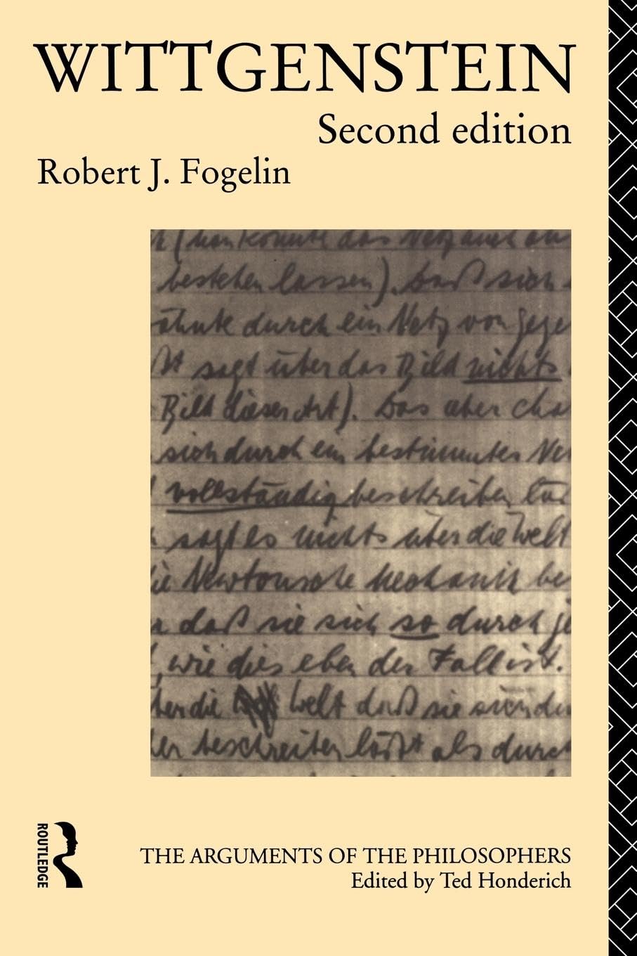 Wittgenstein (Arguments of the Philosophers)