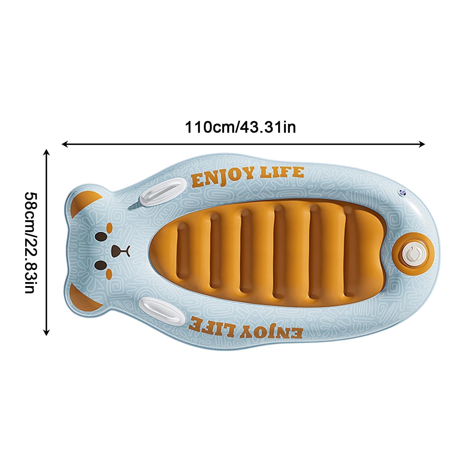 Planche de surf gonflable pour avec poignées | Planche de bodyboard pour enfants, lac, parc aquatique, camp d'été, voyage, toboggan aquatique