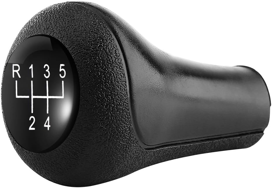 EVGATSAUTO5 Speed Manual Car Gear Shift Knob Stick Head for E28 E30 E34 E36 Black