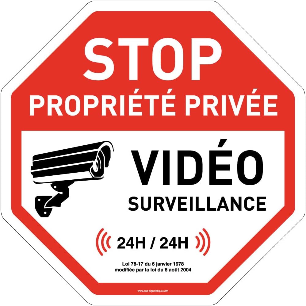 AUA SIGNALETIQUE Schild „Privatparkplatz – Parken Verboten“, 200 Mm, PVC 1,5 Mm