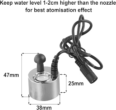 Electric Fire Transducer, Compatilble with For Dimplex M-011B M011B Heater For Opti-Myst Electric Wall Fire Replacement, Include Two Transducer Disc and One Removel Tool