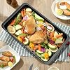 Cookie Sheets Tray, Baking Sheet Pans, Nonstick Toaster Oven Bakeware, Set of 2, 12 X 7.5 (Inner 11 X 6.8)